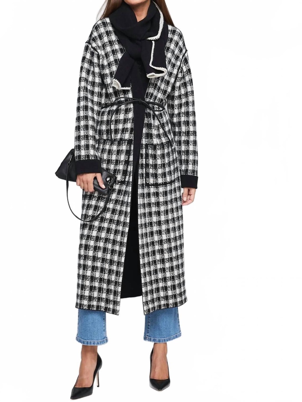 Nic + Zoe Cool Nights Plaid Duster Jacket Sz Large